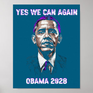 Affiche Oui, nous, pouvons, Président Obama 2028 Citation