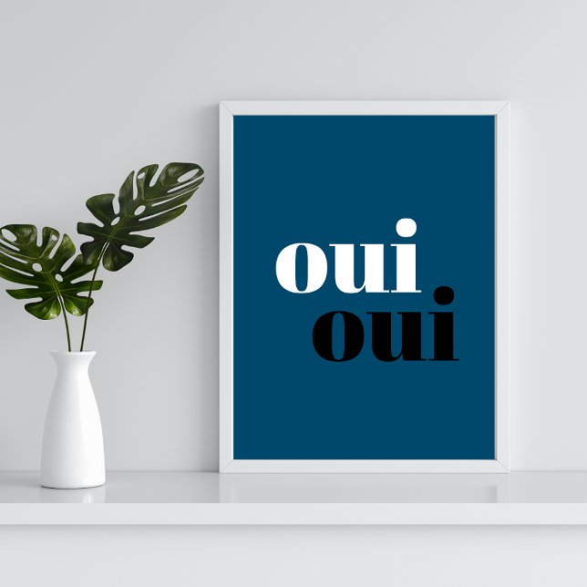 Affiche oui oui Moderne Typographie simple salle de bain P (Créateur téléchargé)