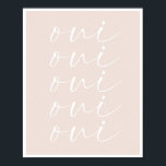 Affiche Oui Oui Oui Oui Peach Arrière - plan<br><div class="desc">Oui Oui Oui Oui Peach Arrière - plan</div>