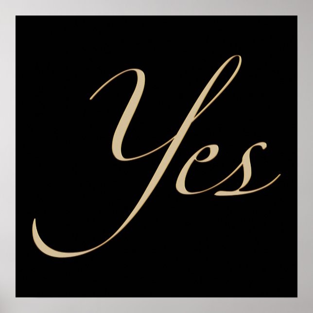 Affiche Oui Style III (Devant)