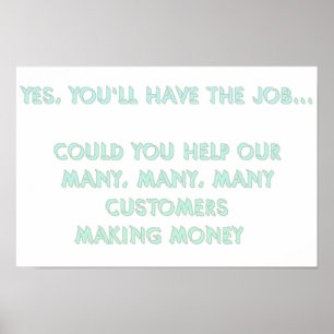 Affiche Oui, tu auras le job #2