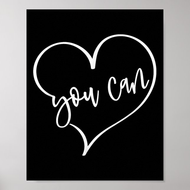 Affiche Oui, vous pouvez le faire, n'importe quoi, motivat (Devant)