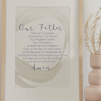 Affiche Our Father, The Lord's Prayer Wall art
