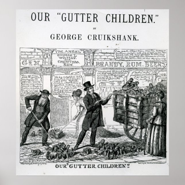 Affiche Our Gutter Children, 1869 (Devant)
