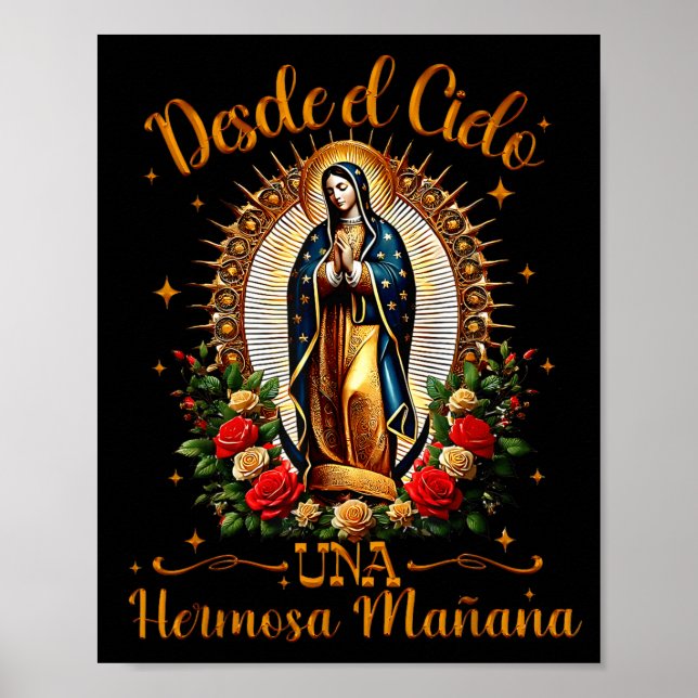 Affiche Our Lady Virgen De Guadalupe Saint Virgin Mary Nk  (Devant)