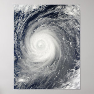Affiche Ouragan Choi-WAN au sud du Japon, l'océan
