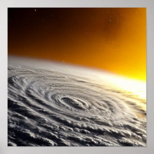 Affiche Ouragan dans l'espace