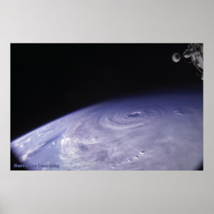 Affiche Ouragan Ivan vu de l'espace
