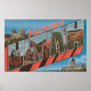 Affiche Ouragan, Utah - grandes scènes de lettre
