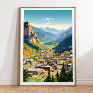 Affiche Ouray Travel Poster, Ouray Colorado Poster, Ouray