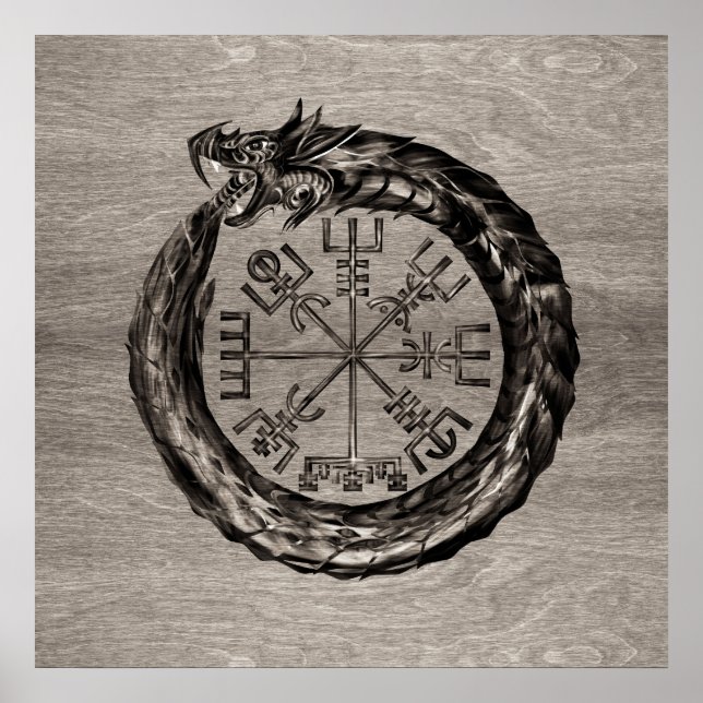 Affiche Ouroboros avec Vegvisir (Devant)