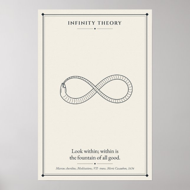 Affiche Ouroboros Serpent de l'Infini avec Marcus Aurelius (Devant)