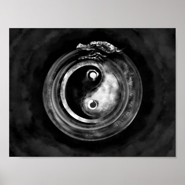 Affiche Ouroboros Yin - Yang (Devant)