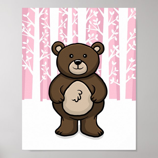 Affiche Ours animal de la forêt (Devant)