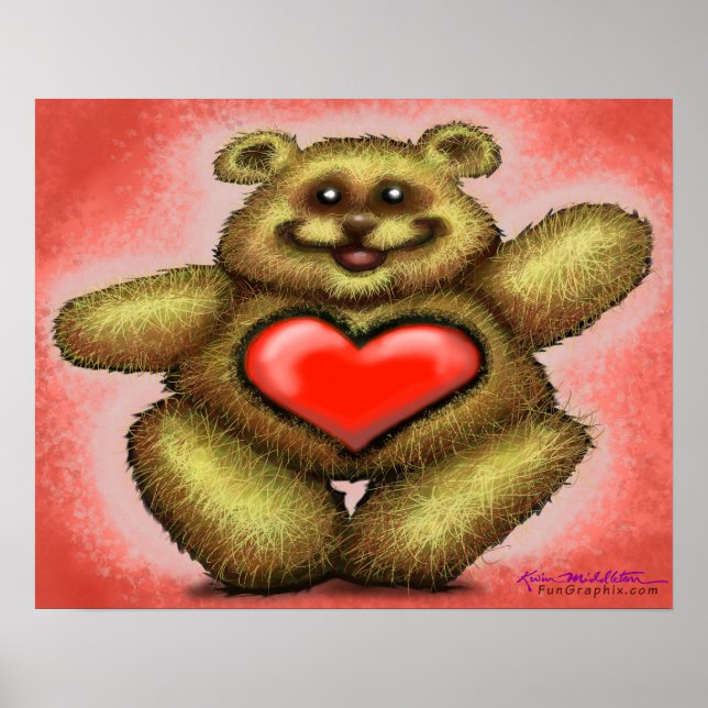 Affiche Ours au coeur (Devant)