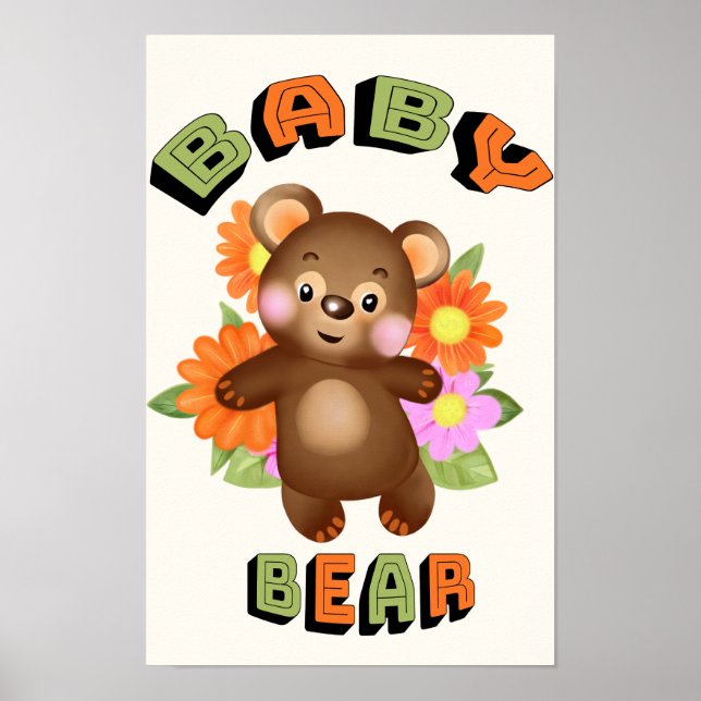 Affiche Ours bébé (Devant)