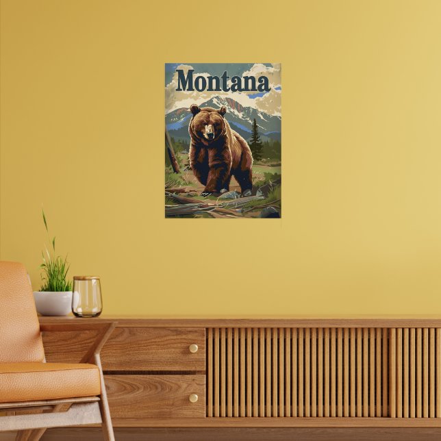 Affiche Ours Brown du Montana (Salon 2)