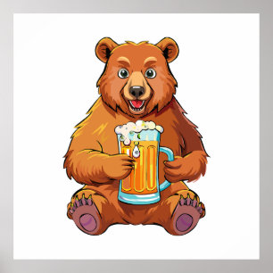 Affiche Ours brun