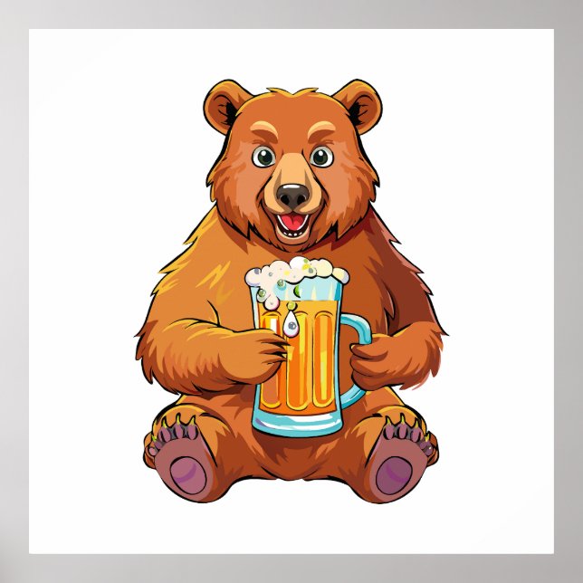 Affiche Ours brun (Devant)