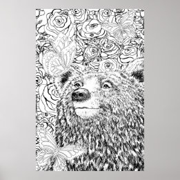 Affiche Ours courageux