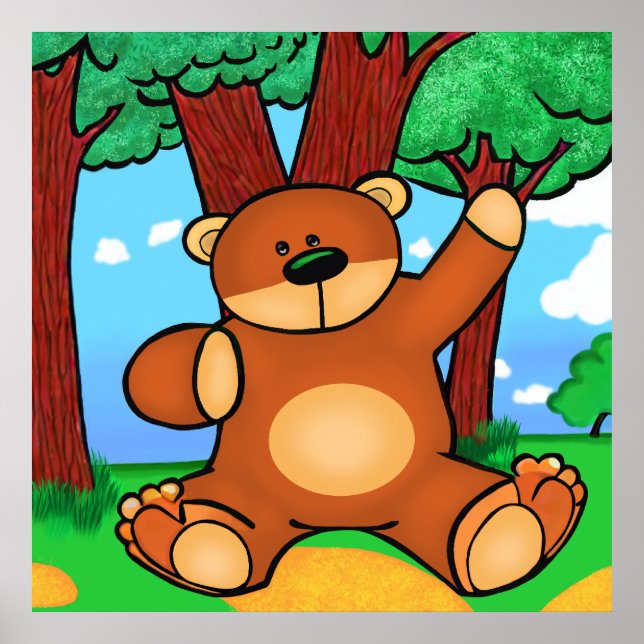 Affiche Ours dans la prairie - Ours dans les prairies (Devant)