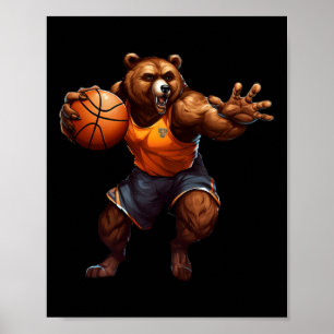 Affiche Ours de basket-ball