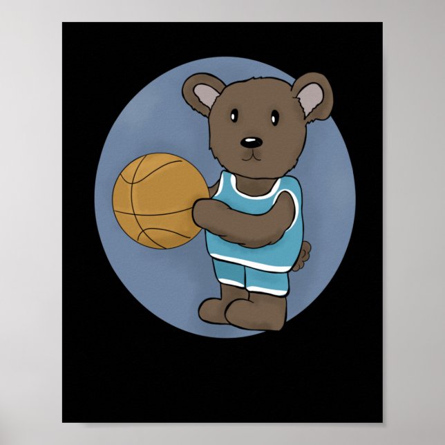 Affiche Ours de basket-ball (Devant)