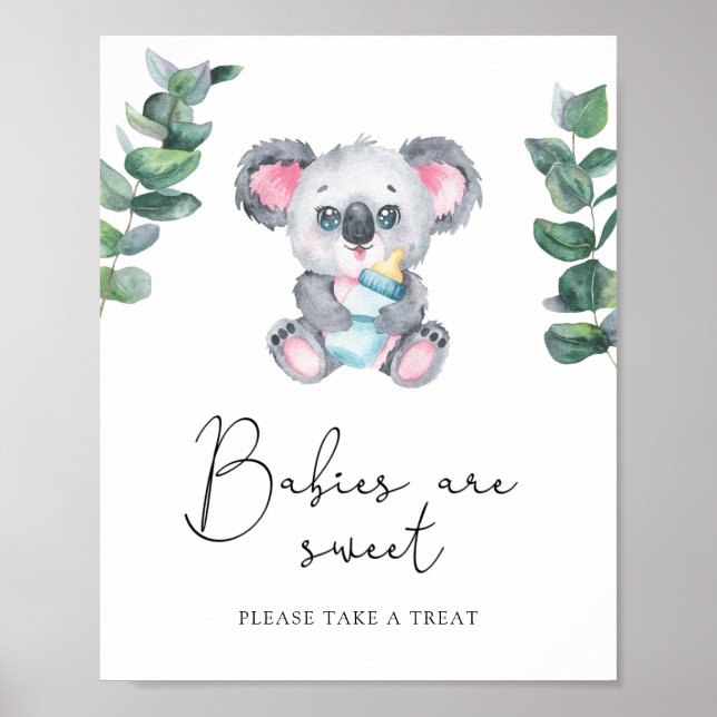 Affiche Ours de Koala - les bébés sont doux (Devant)