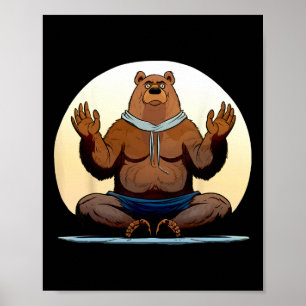 Affiche Ours de yoga _1