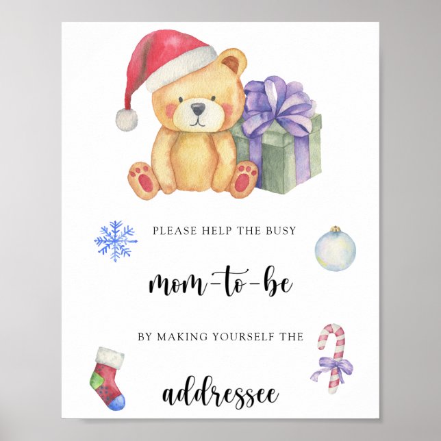 Affiche Ours d'hiver - Aidez l'affiche Occupy Mom-to-be (Devant)