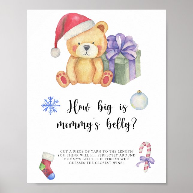 Affiche Ours d'hiver, Quelle est la taille du ventre de ma (Devant)
