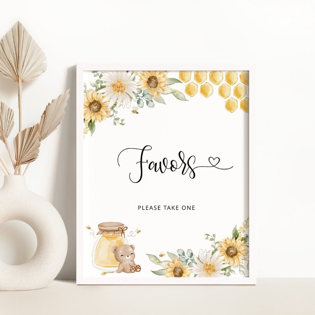 Affiche ours en miel de tournesol favorise (Créateur téléchargé)