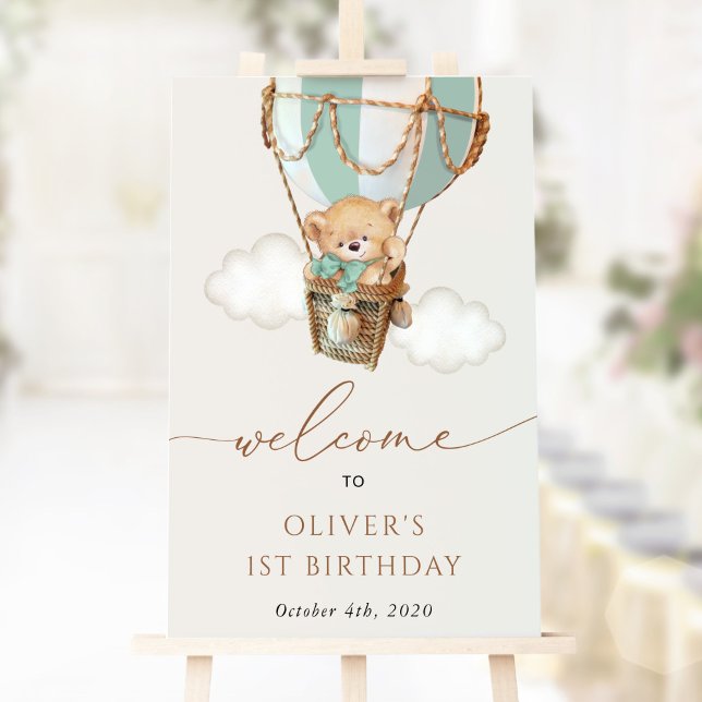 Affiche Ours en peluche, Ballotte verte, accueil pour le p (Créateur téléchargé)