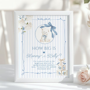 Affiche Ours en peluche chinoiserie Quelle est la taille d