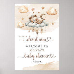 Affiche Ours en peluche couleur marron foncé