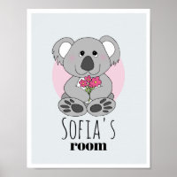 Ours en peluche koala mignon fille dessin animé & 