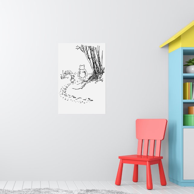 Affiche Ours et cochons à l'Ourse classique Marcher sur le (Pépinière 1)