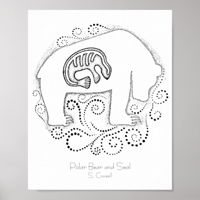 Affiche Ours et phoques polaires (Devant)