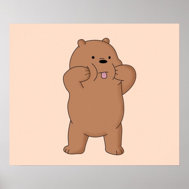 Affiche Ours grizzli Bare BearsMC (Devant)