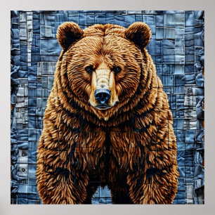 Affiche Ours grizzly