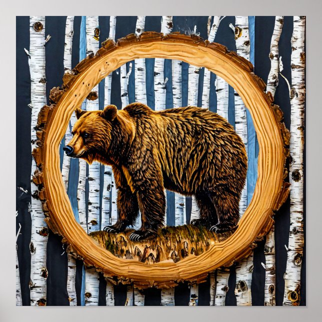 Affiche Ours grizzly (Devant)