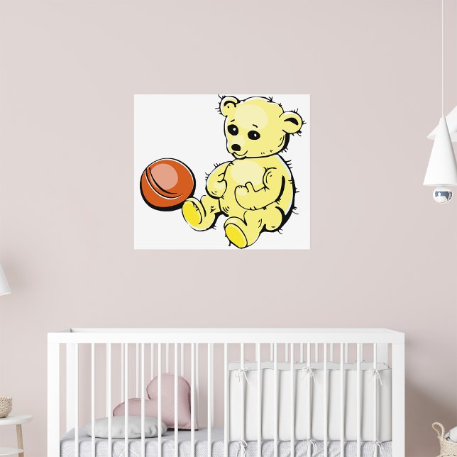 Affiche Ours Jaune Teddy (Créateur téléchargé)