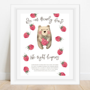 Affiche Ours - Late couches de nuit