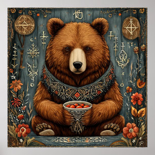 Affiche Ours majestueux