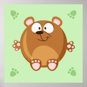 Affiche Ours mignon