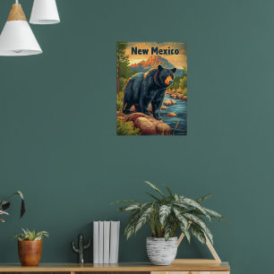 Affiche Ours noir du Nouveau-Mexique