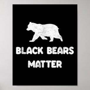 Affiche Ours Noirs Amoureux des animaux De La Nature En Pl