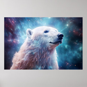 Affiche Ours polaire animal sauvage Majestic Wilderness Ar