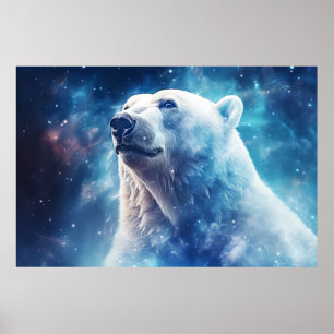 Affiche Ours polaire animal sauvage Majestic Wilderness Ar