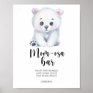 Affiche Ours polaire - Bar Mom-osa